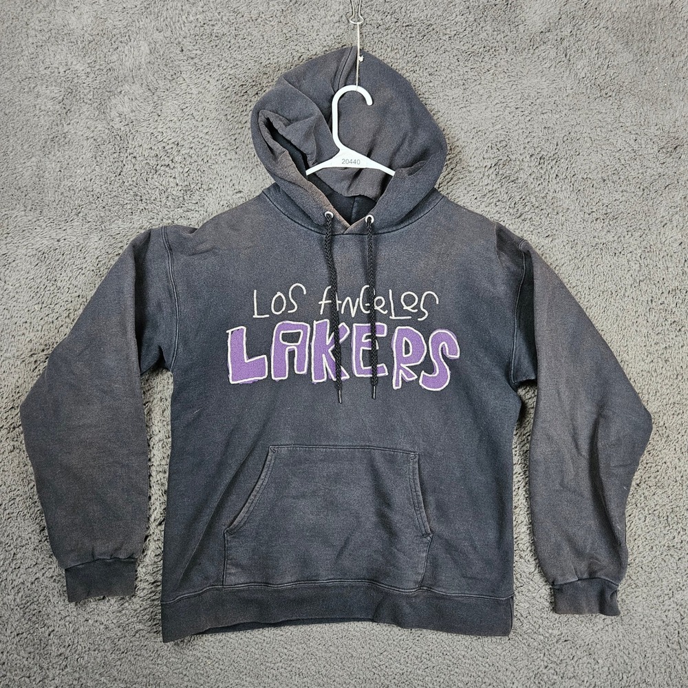 After School Special Los Angeles Lakers Faded Black Hoodie Mens Small NBA